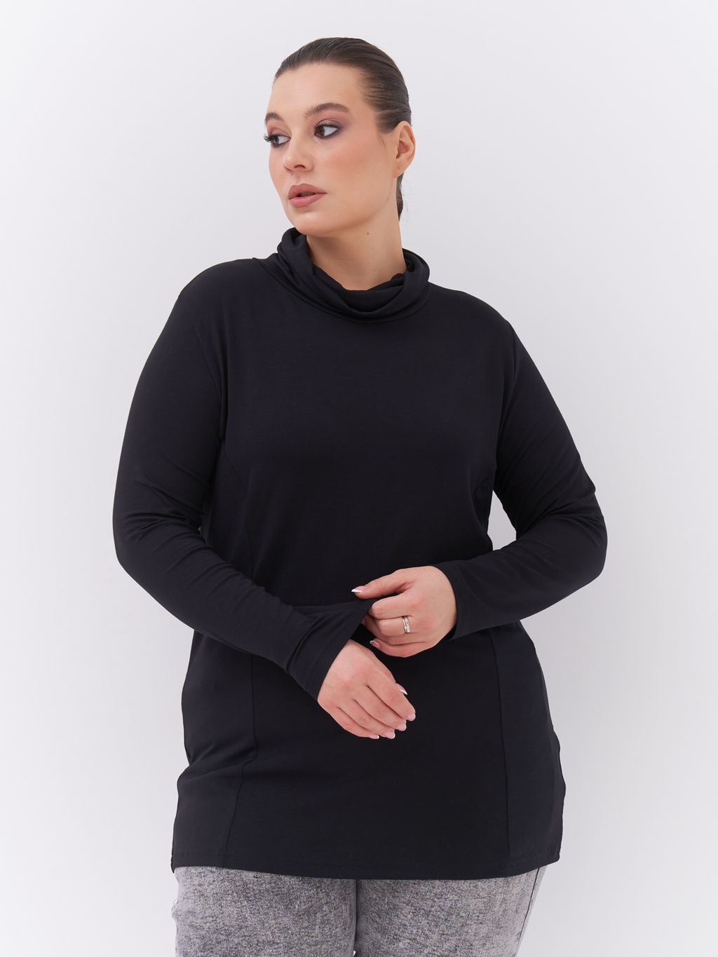 Водолазка из вискозы VD01103BLK00 - Артесса фото 8