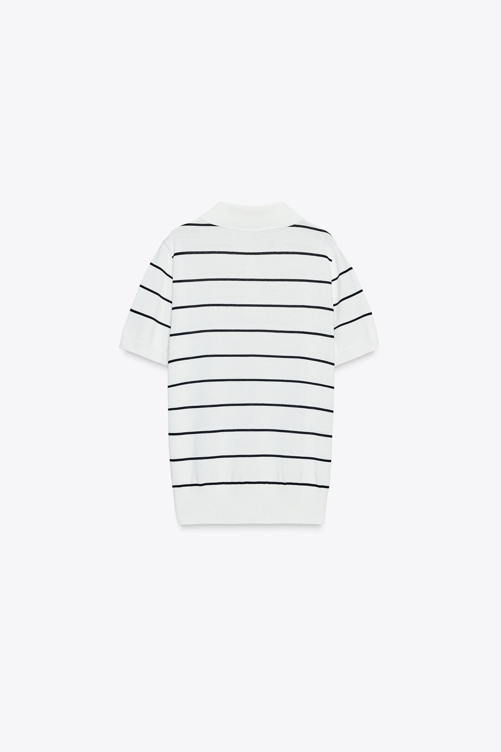 SHORT SLEEVE KNIT POLO TOP - Zara фото 8