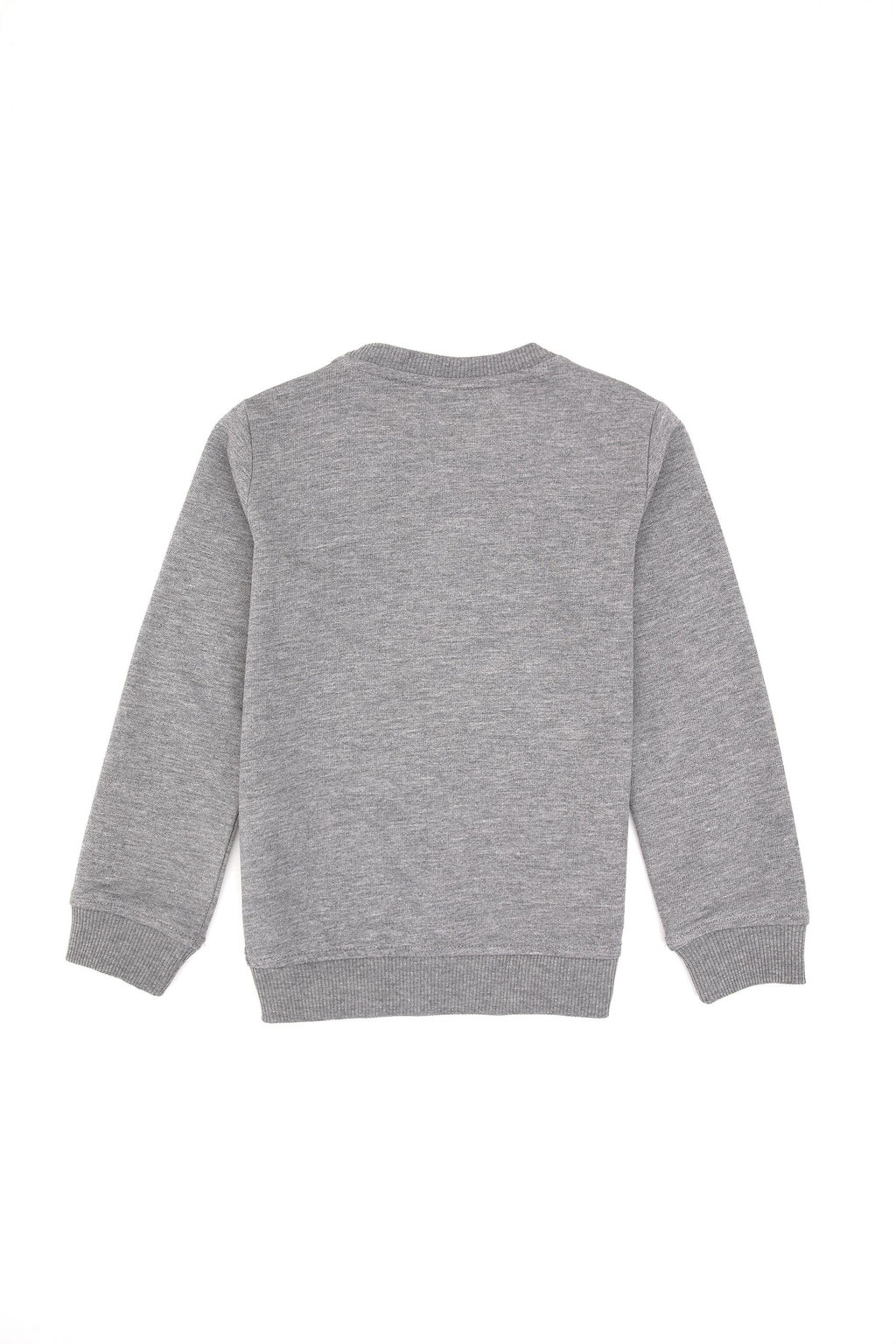 Erkek _ocuk Gri Melanj Bisiklet Yaka Basic Sweatshirt Sepette S_rpriz _ndirim - U.s. polo assn фото 2