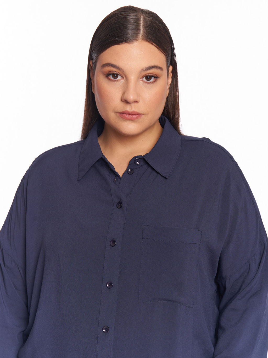 Синяя рубашка BL28304DBL05 - Артесса фото 4