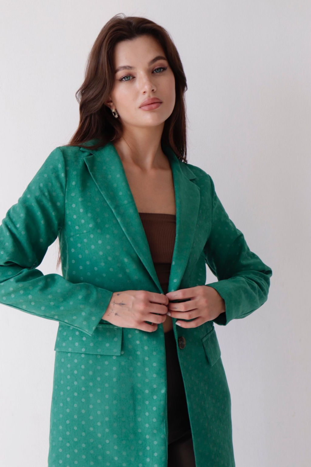 Жакет удлинённый с английским воротником - Martichelli фото 171