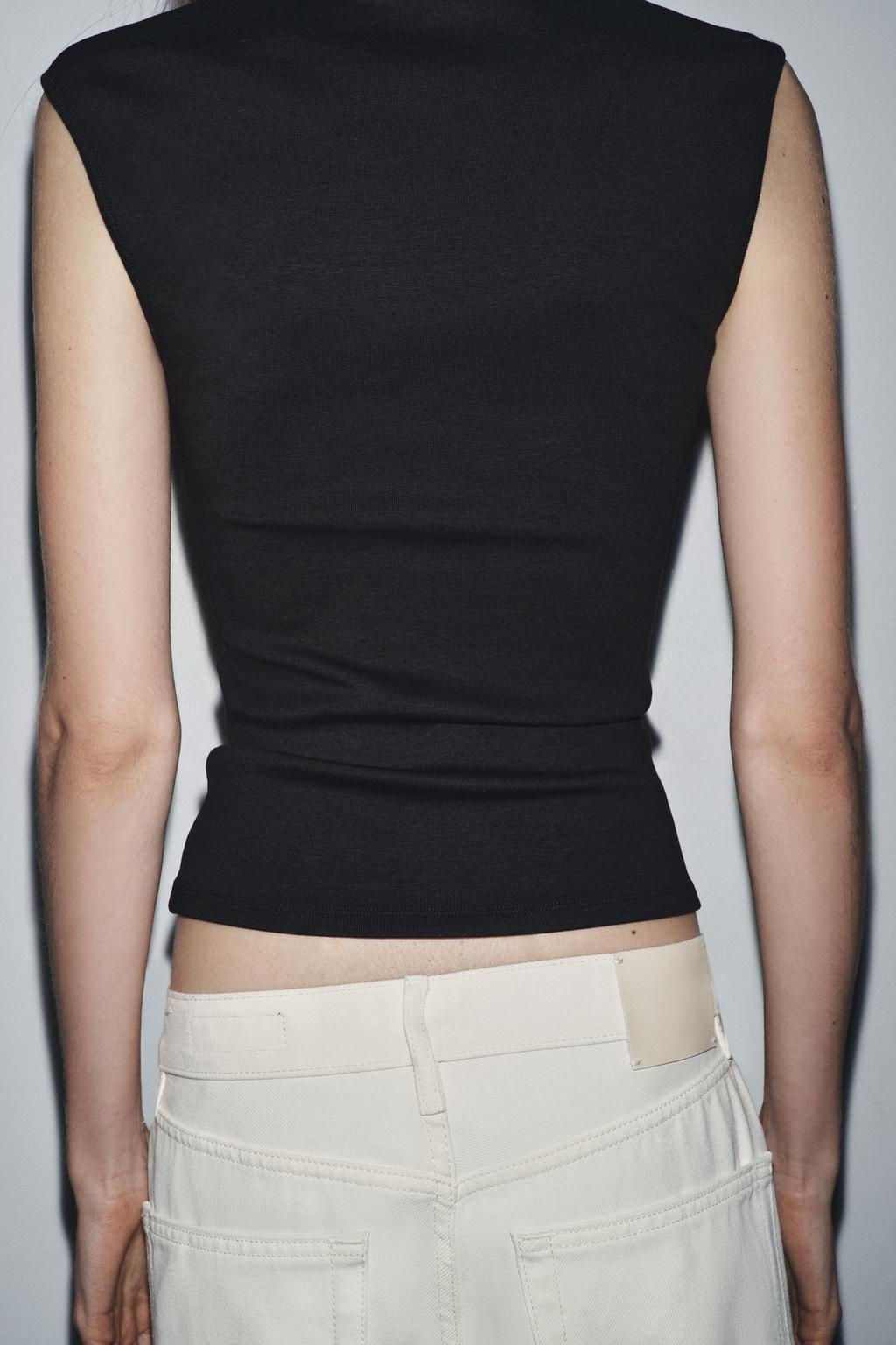 STRETCH RIB T-SHIRT - Zara фото 8