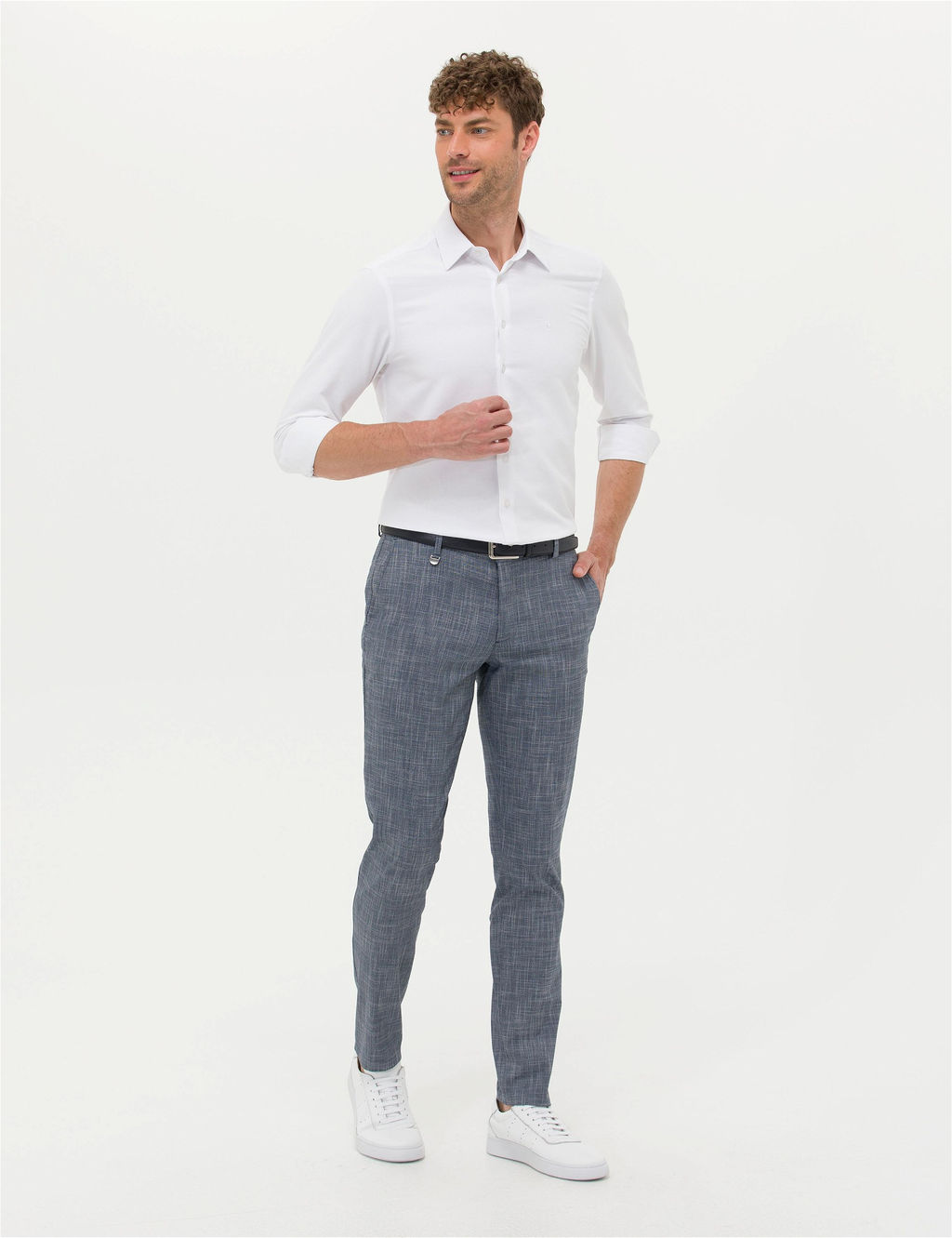 Koyu Mavi Klasik Pantolon - Pierre cardin фото 3