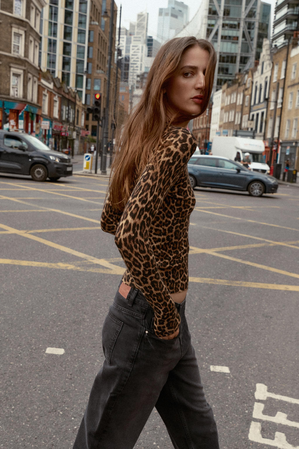 ANIMAL PRINT KNIT SWEATER - Zara фото 6
