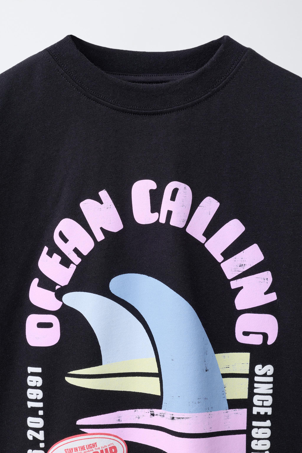 CAMISETA ESTAMPADO SURF / Negro - Zara фото 3