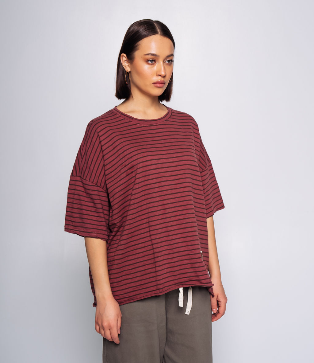 Футболка #КТ1611, брусничный - Dommod фото 2