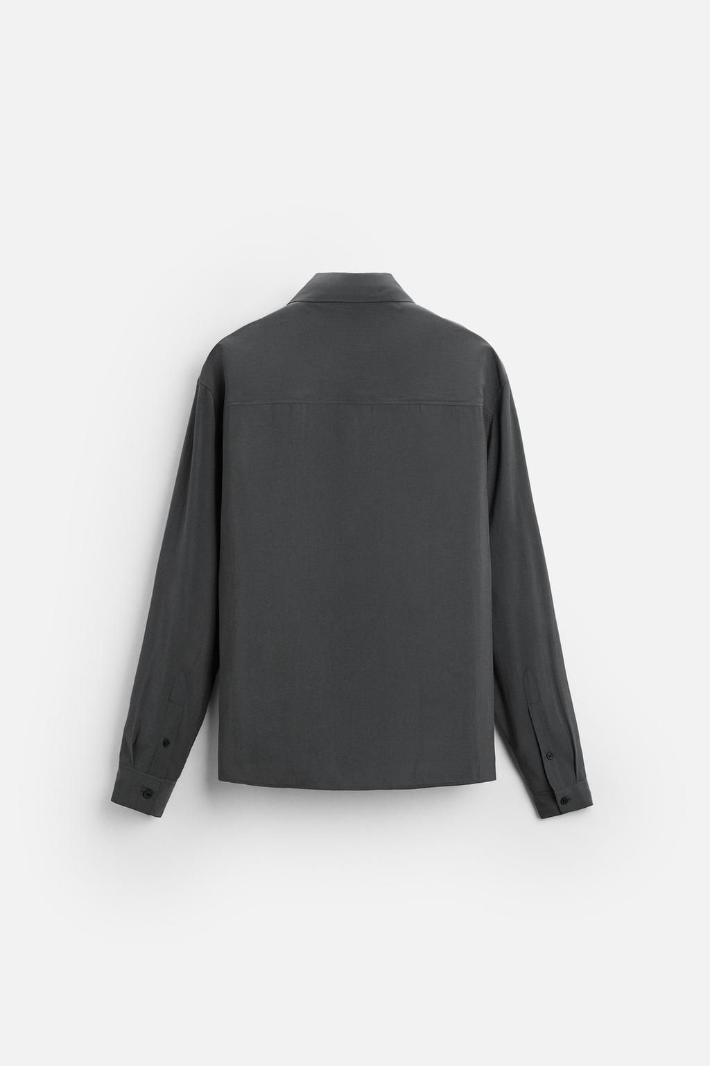FLOWING MODAL BLEND SHIRT - Zara фото 17