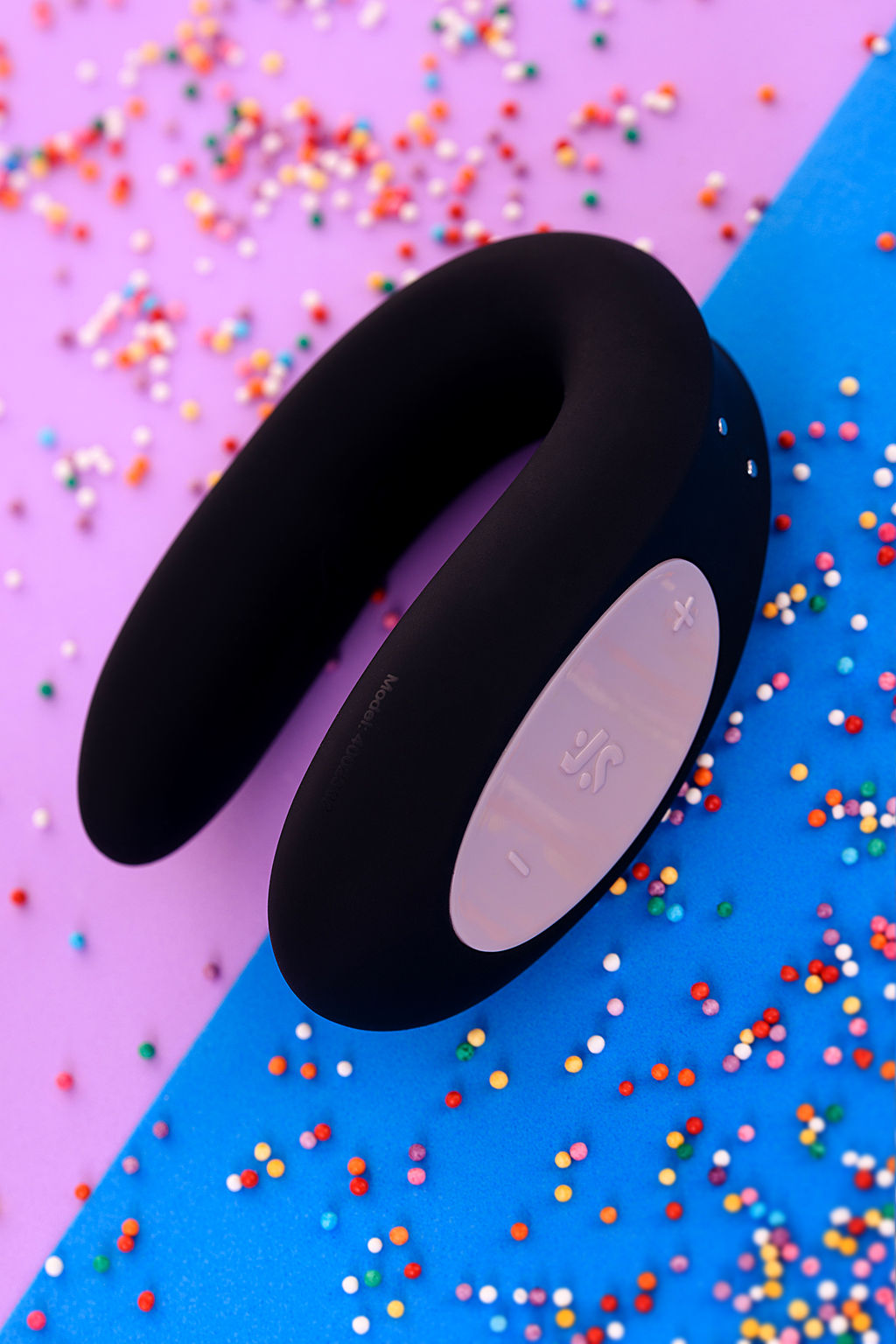 Многофункциональный стимулятор для пар Satisfyer Partner Double Joy, силикон, чёрный, 18 см. фото 22