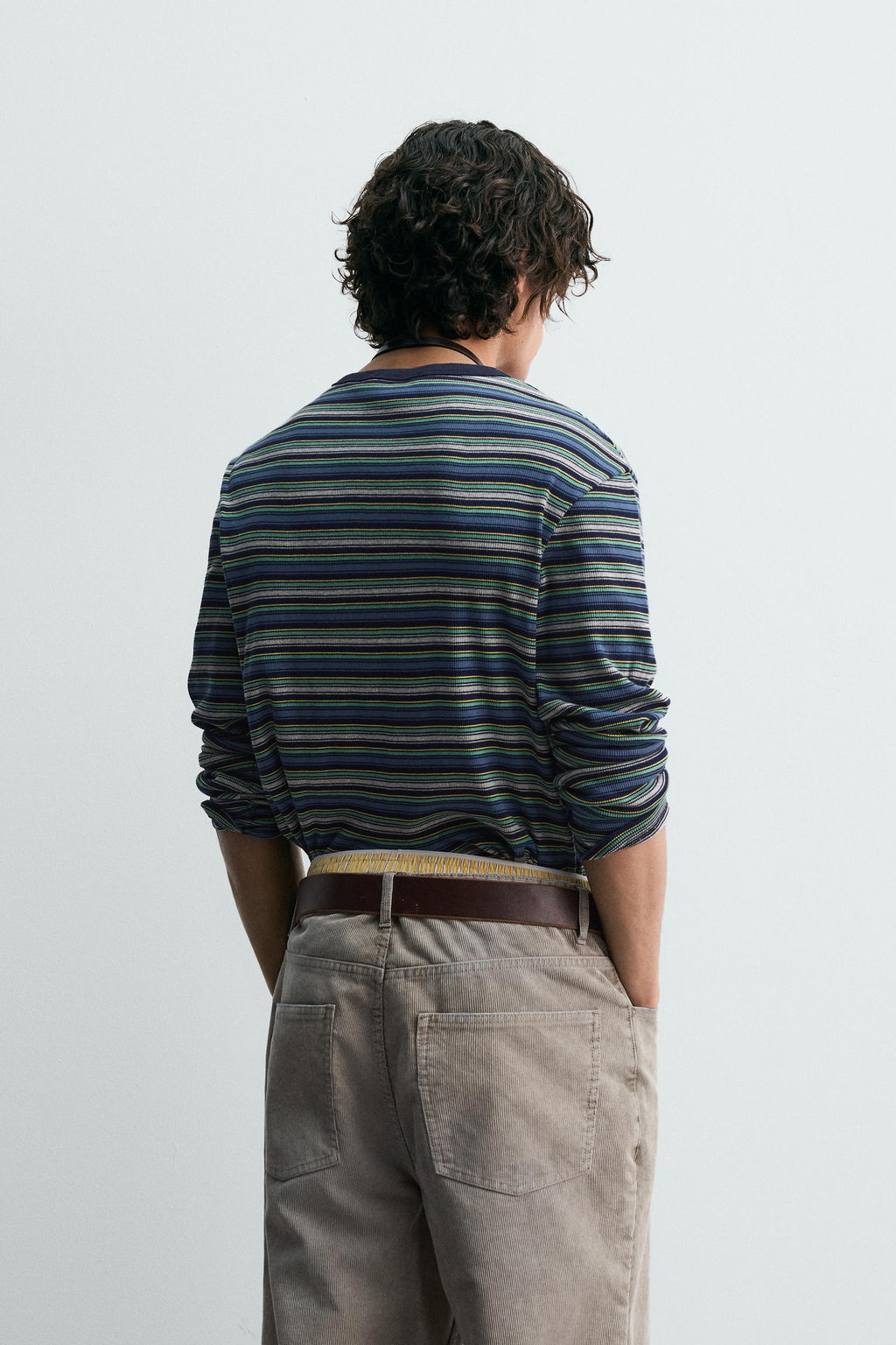 RIBBED STRIPED T-SHIRT - Zara фото 11