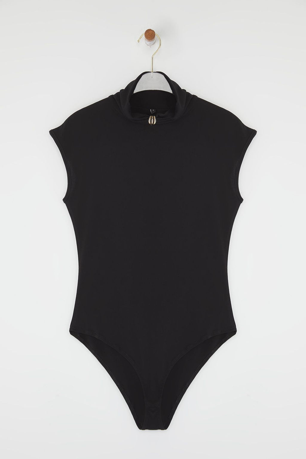 TRENDYOLMILLA Murdum Aksesuar Detayl? Fitted/Vucuda Oturan Esnek Orme Body TWOSS25BD00000  фото 6