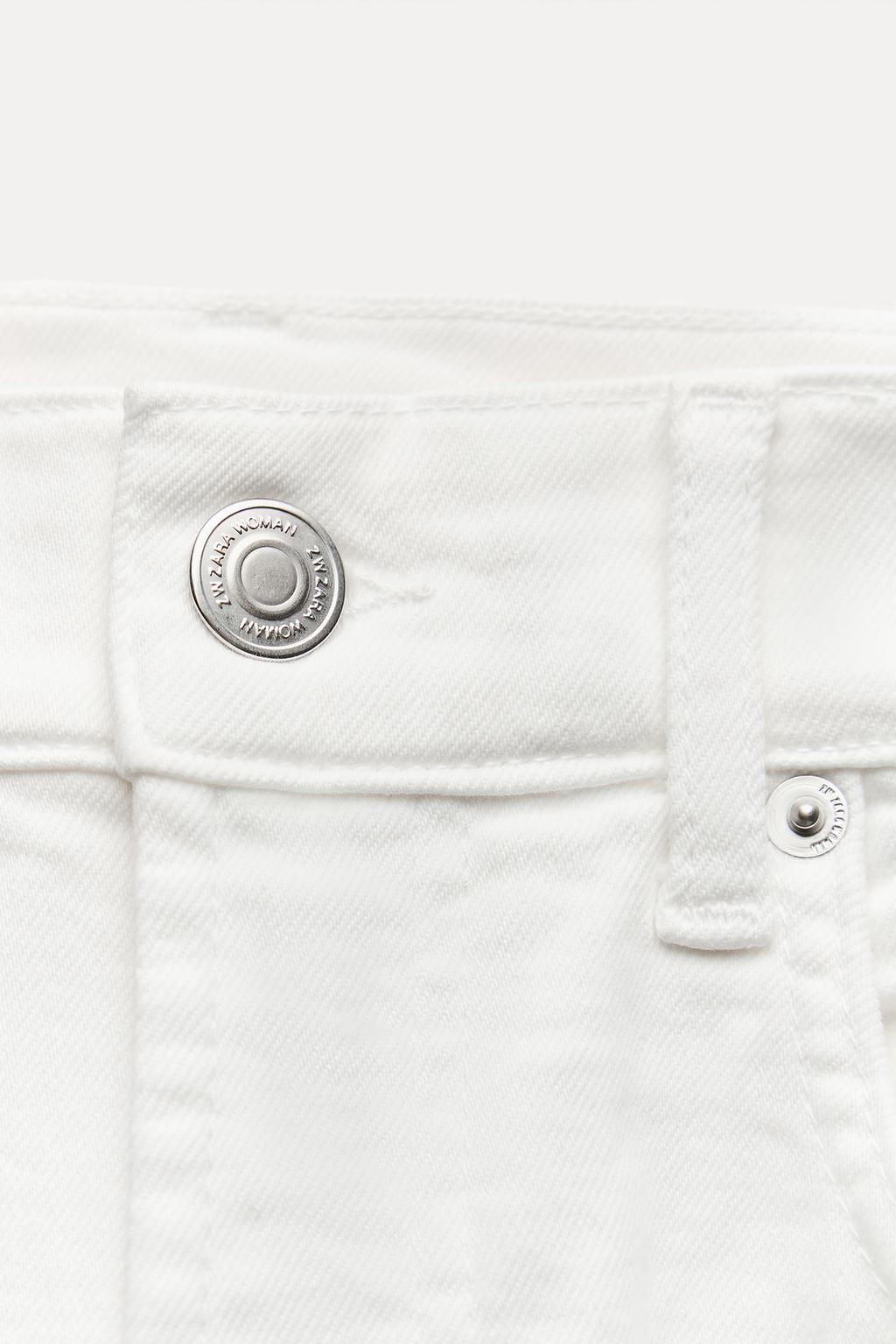 ZW COLLECTION BOOTCUT HIGH-WAIST CROPPED JEANS - Zara фото 4
