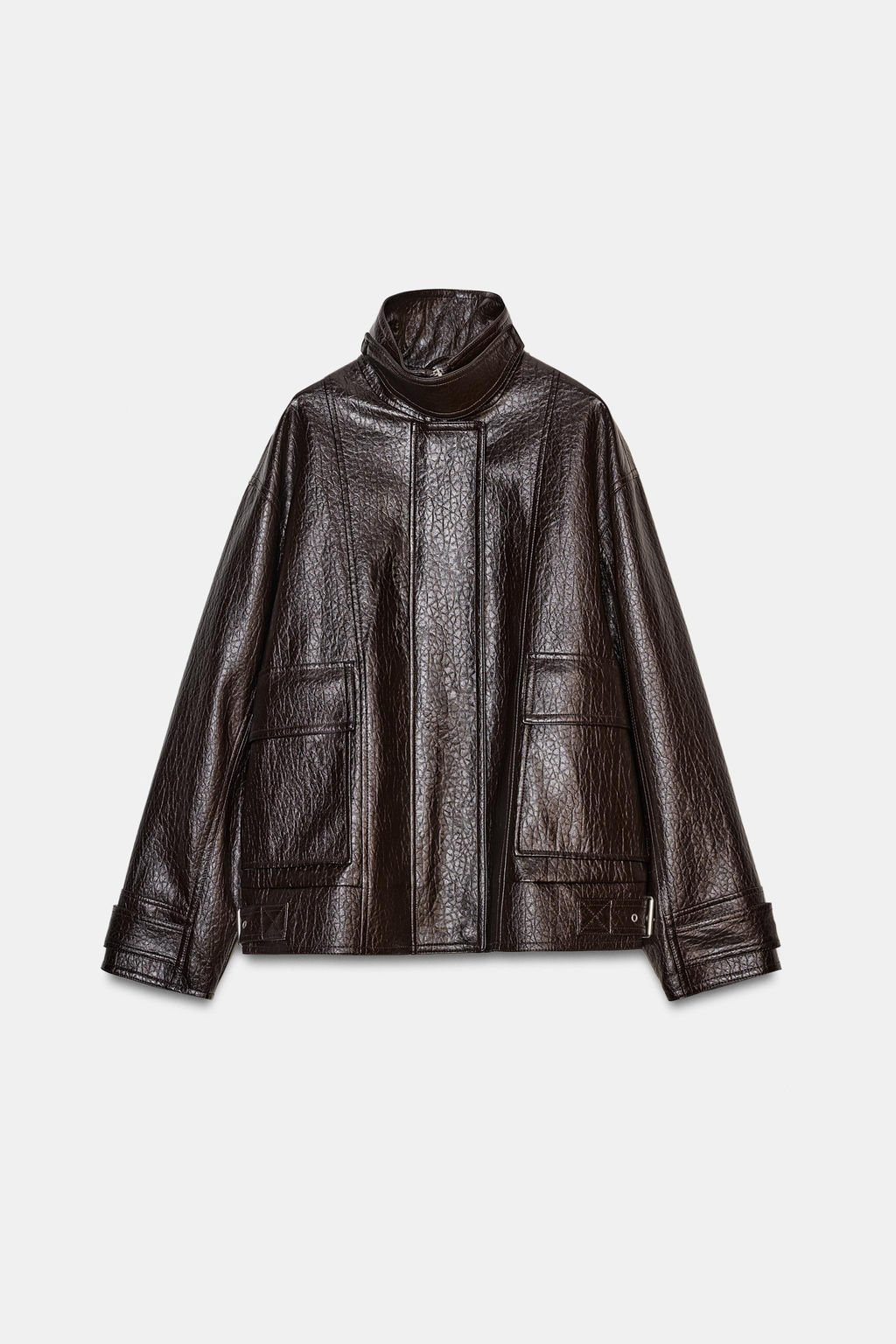 ZW COLLECTION FAUX LEATHER JACKET - Zara фото 5