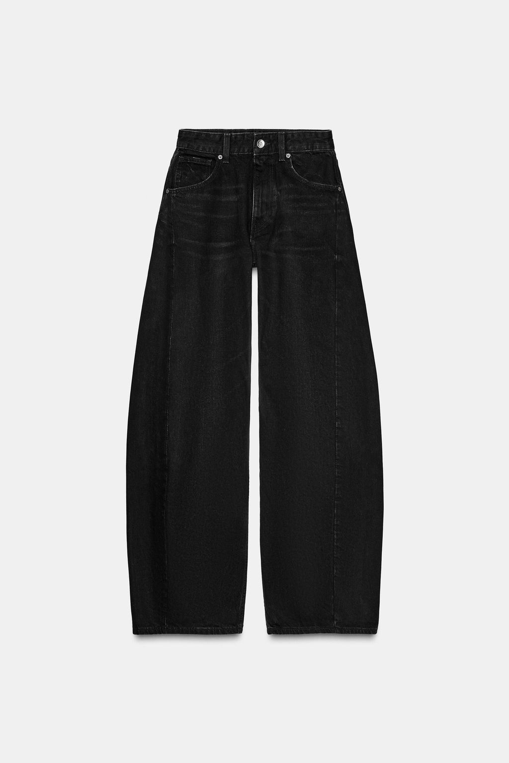TRF OVERSIZE MID-WAIST JEANS - Zara фото 6