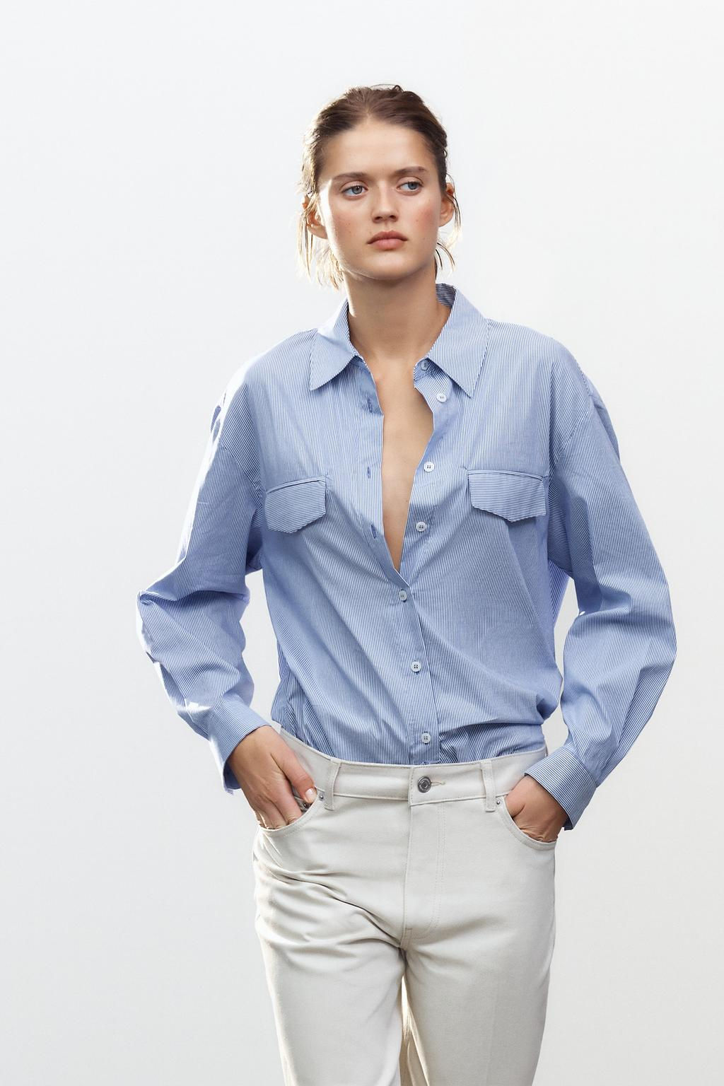 ZW COLLECTION TAPERED MID-RISE JEANS - Zara фото 2