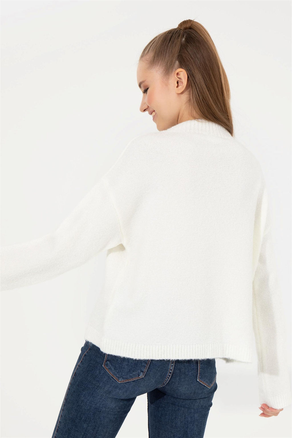 U. S. Polo Assn Женская кремовая водолазка с воротником - U.s. polo assn фото 11