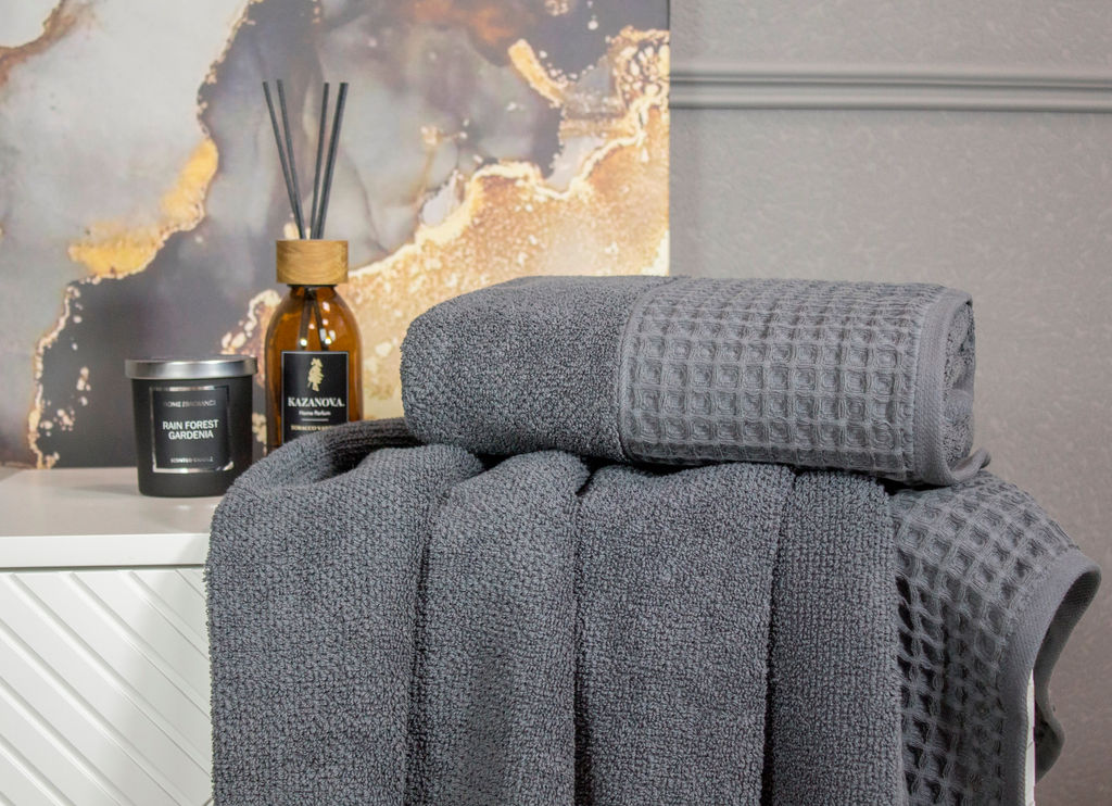 Комплект полотенец Флафи (антрацит) - Kazanov.a. фото 3