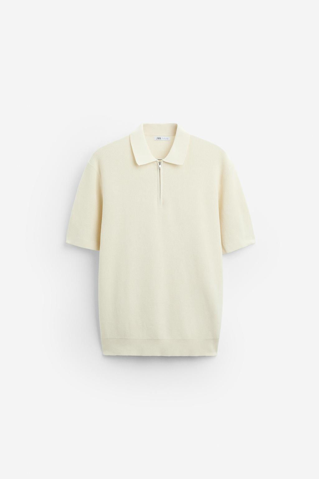 PURL KNIT POLO SHIRT - Zara фото 39
