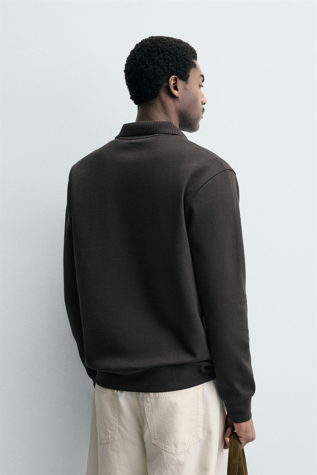 INTERLOCK POLO SWEATSHIRT - Zara фото 3