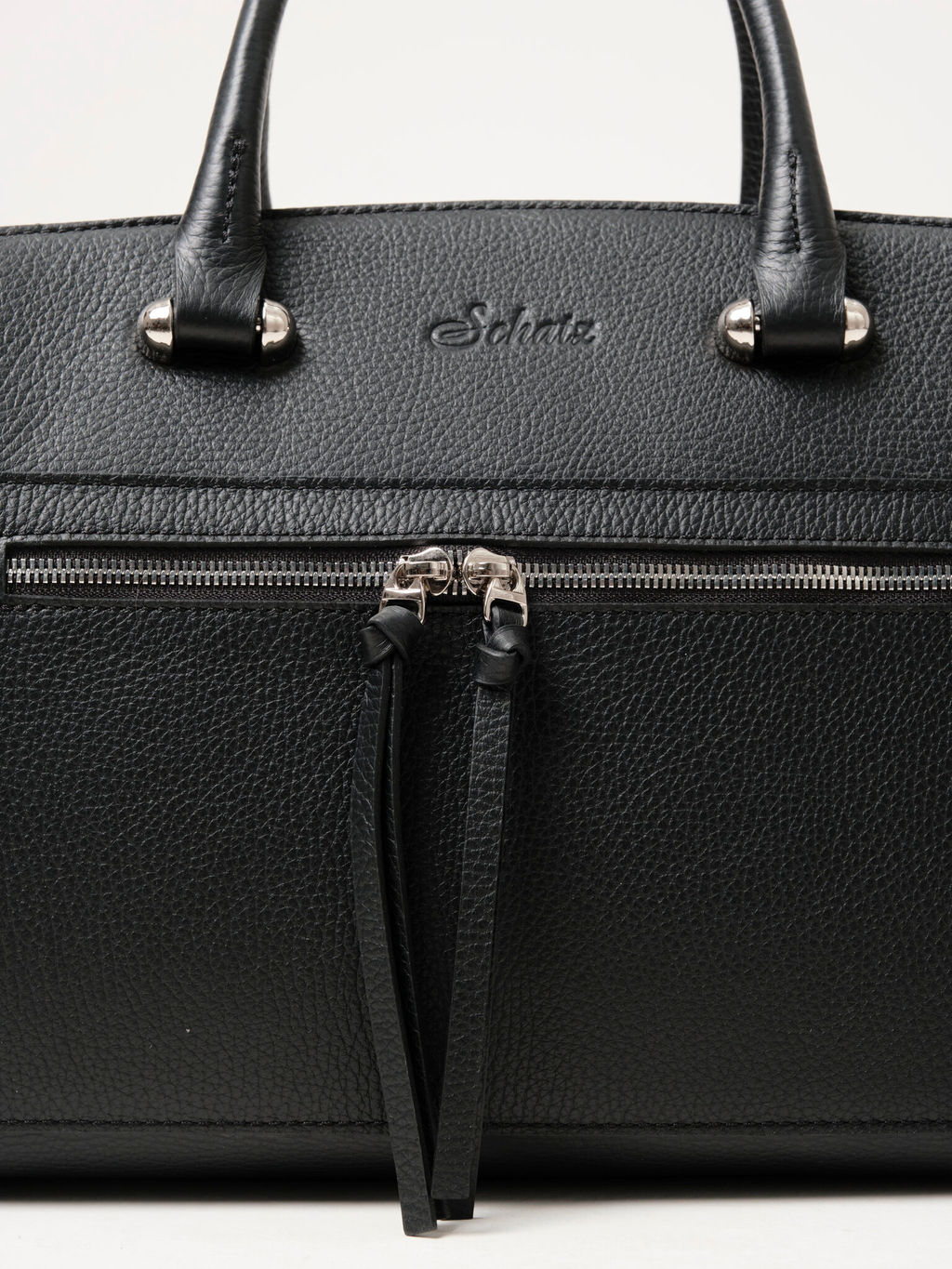 Кожаная сумка Schatz 40768 черный