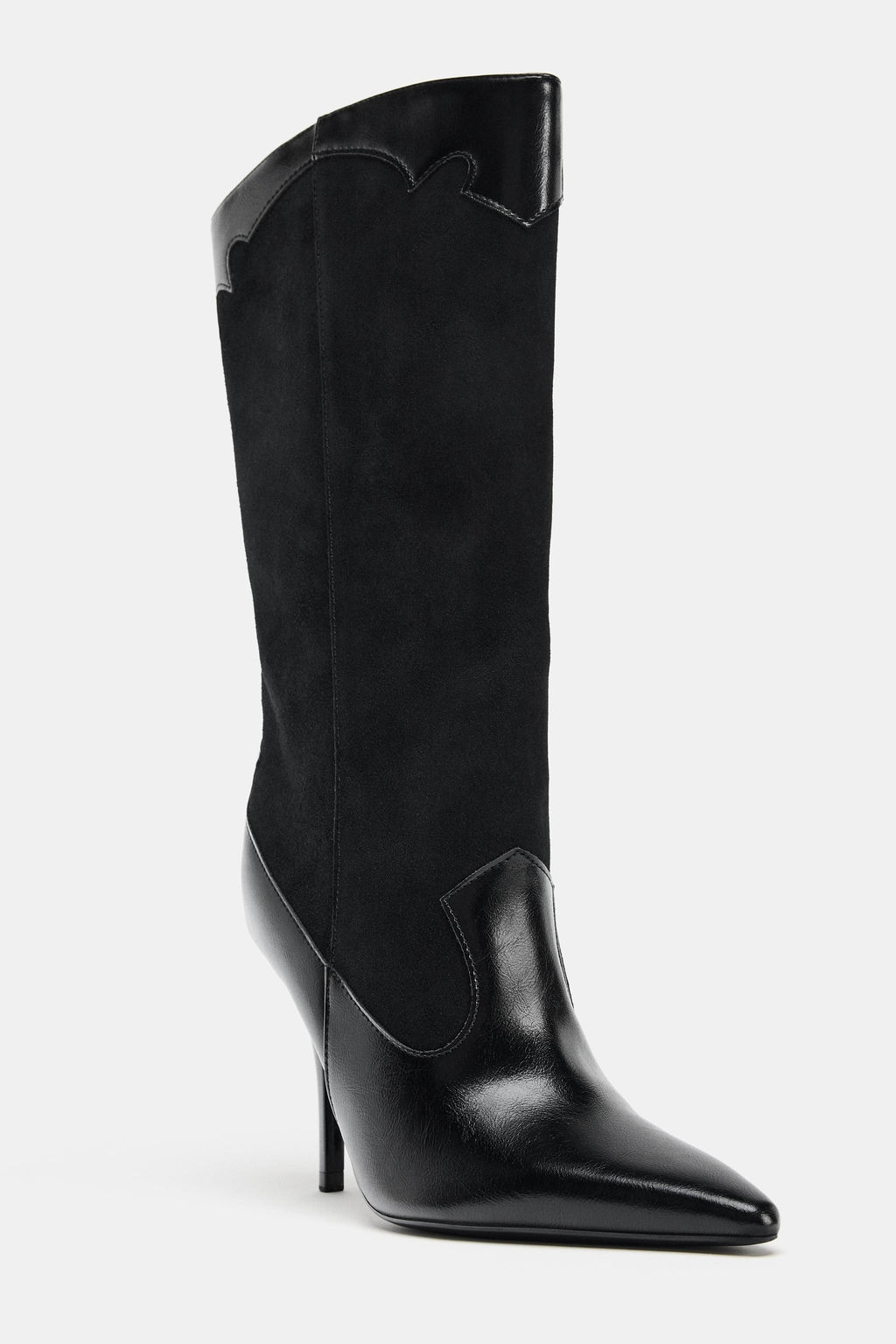 COWBOY HEEL BOOTS - Zara фото 4