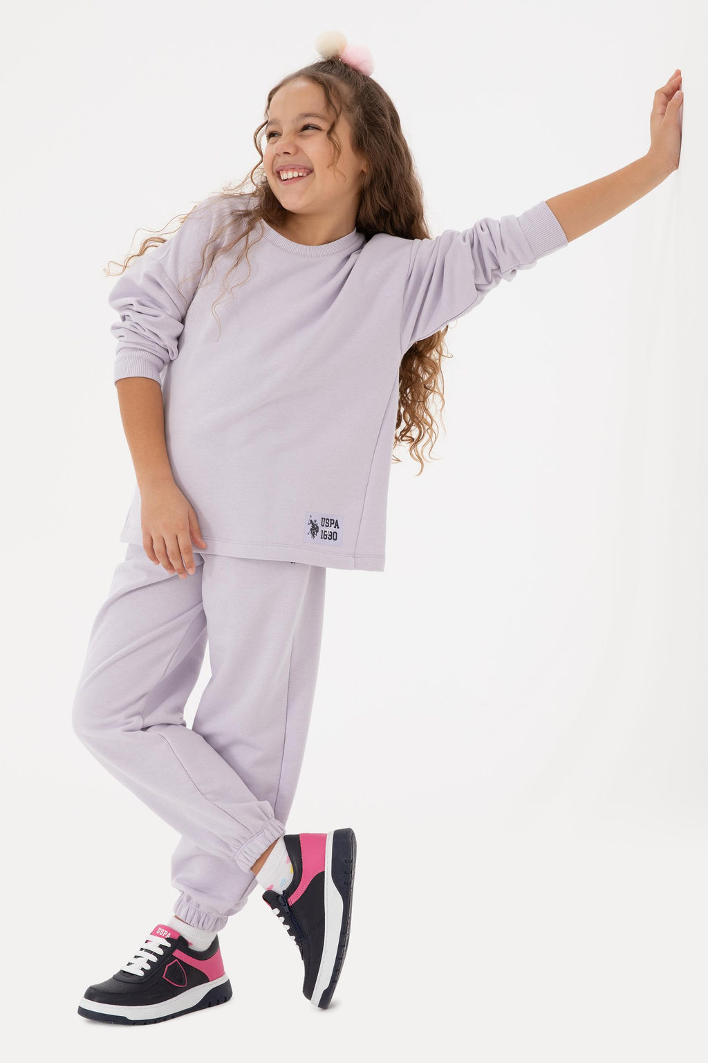 K_z _ocuk Lila E_ofman Tak_m_ Sepette S_rpriz _ndirim - U.s. polo assn фото 9