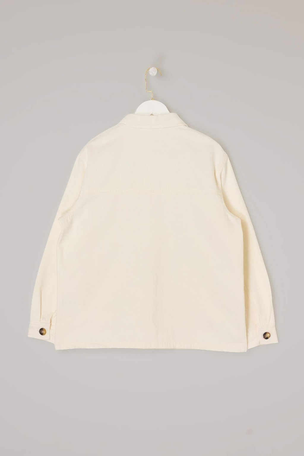 Ekru Cep Detayl? Oversize Denim Ceket TWOSS26CE00030 - Trendyolmilla фото 6