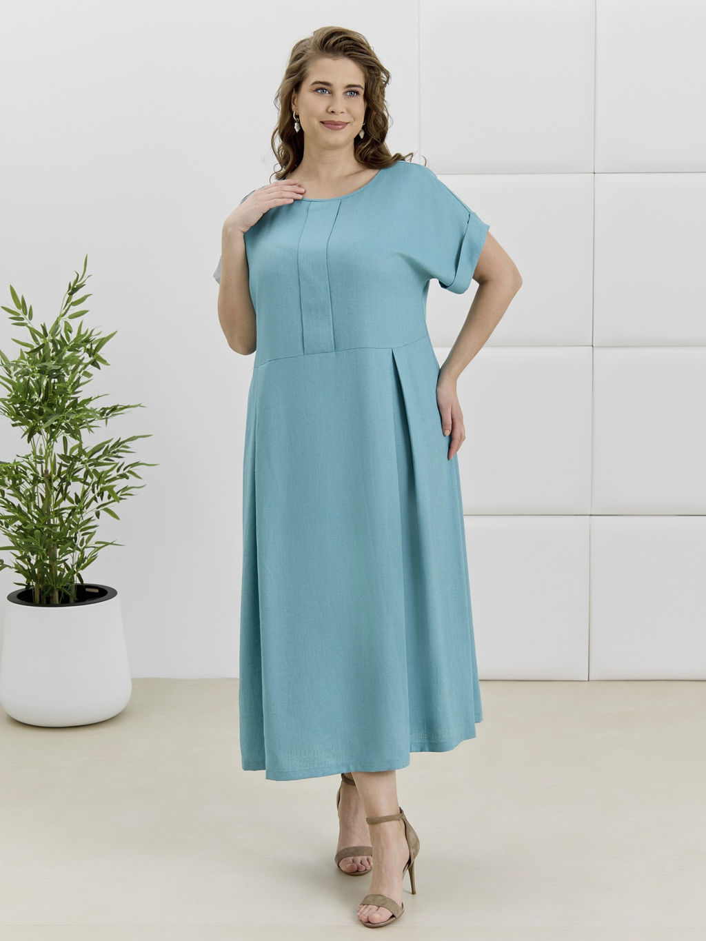 Платье Скарлет из вискозы со льном - Виотекс фото 13