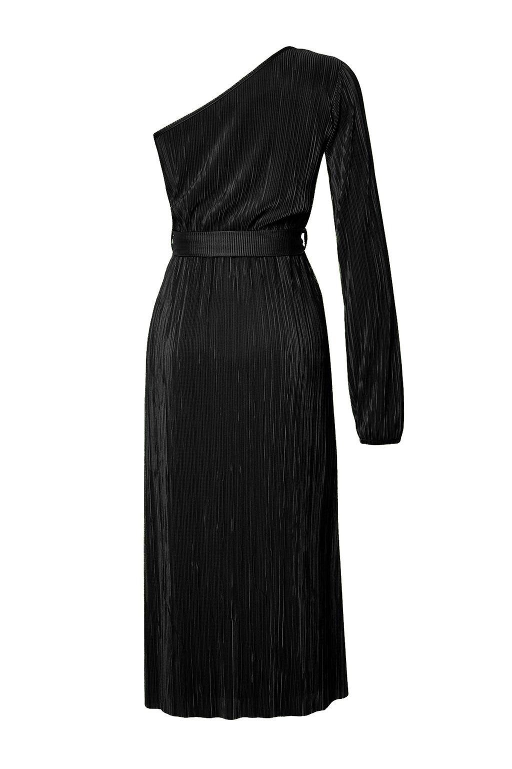 Siyah Kusakl? Midi Tek Kol Esnek Orme Midi Kalem Elbise TWOSS24EL00425 - Trendyolmilla фото 8