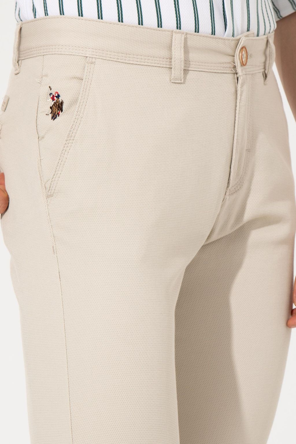 U. S. Polo Assn / Мужские брюки чинос Stone - U.s. polo assn фото 5