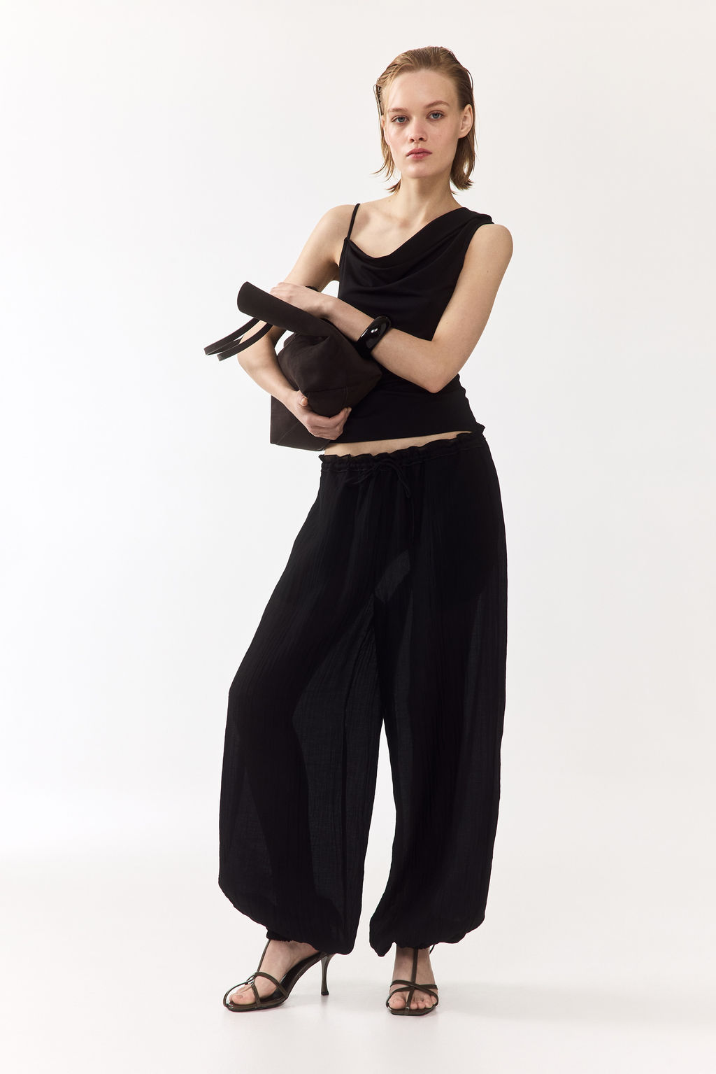Pantal?n globo con cord?n de ajuste - H&m фото 4