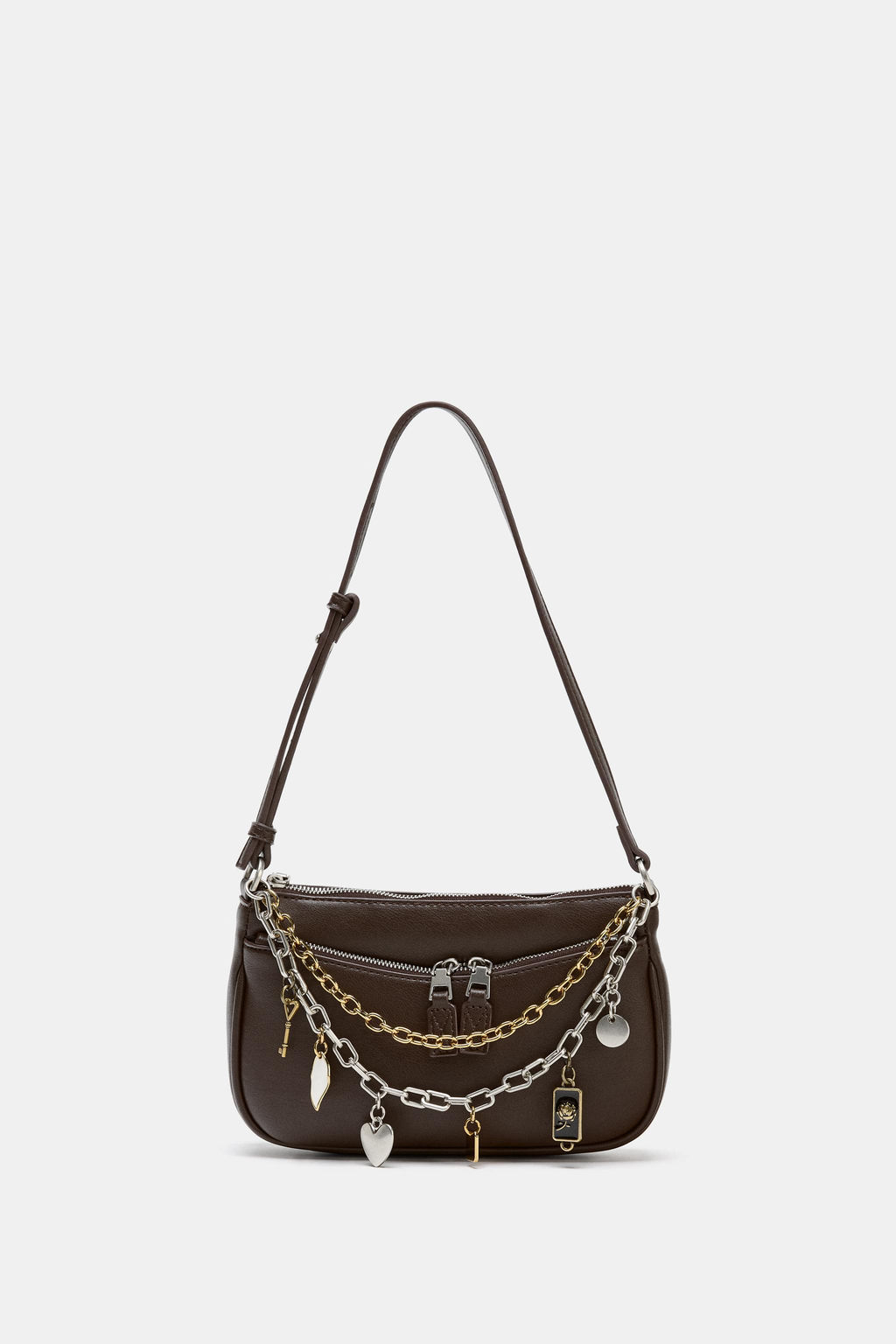 MINI CROSSBODY BAG WITH CHARM DETAIL - Zara фото 4
