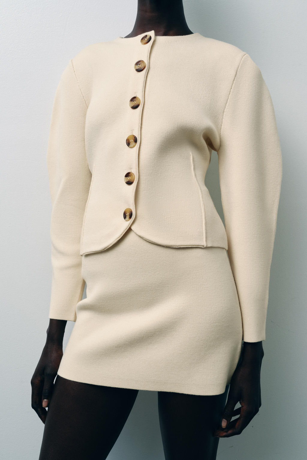 FITTED CARDIGAN WITH BUTTONS - Zara фото 5