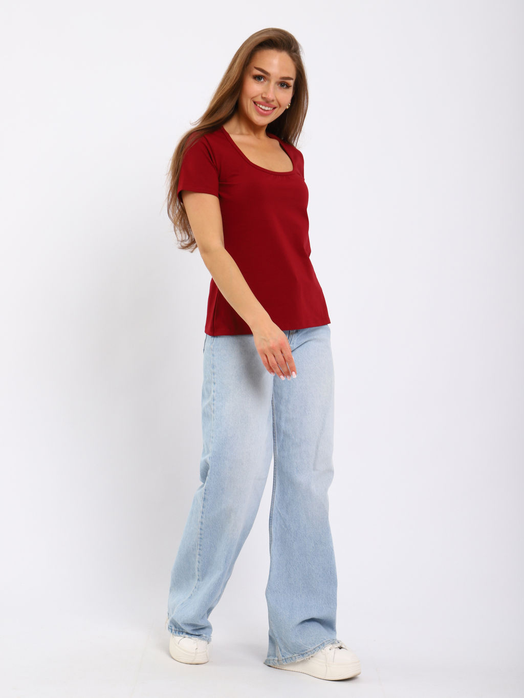 Футболка женская 6-203ж (бордо)