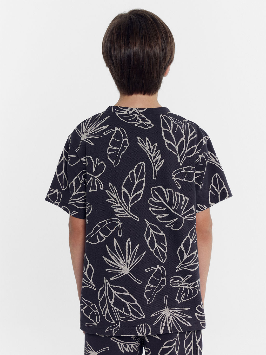 Футболка для мальчиков темно-синяя с пальмами - Mark formelle фото 4