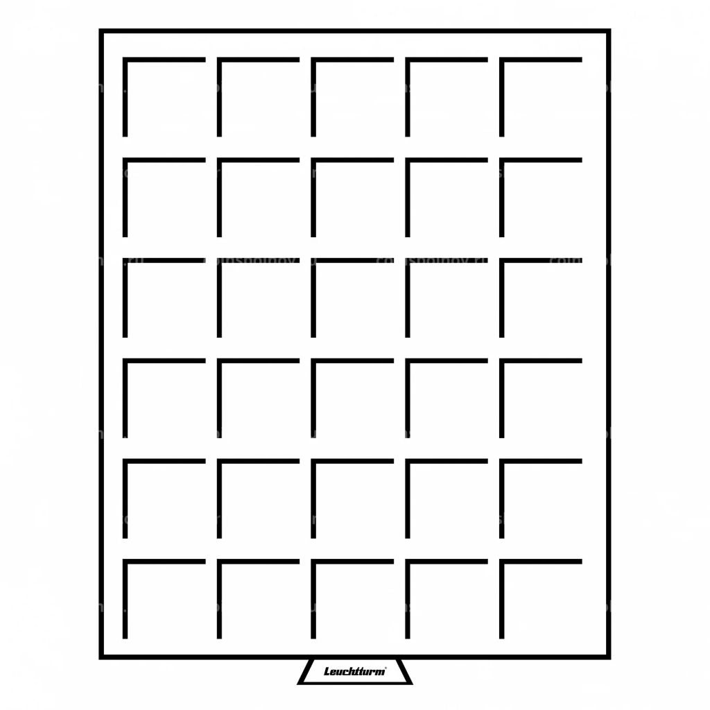 Кассета на 30 квадратных ячеек размером 38х38 мм MB LEUCHTTURM 326654