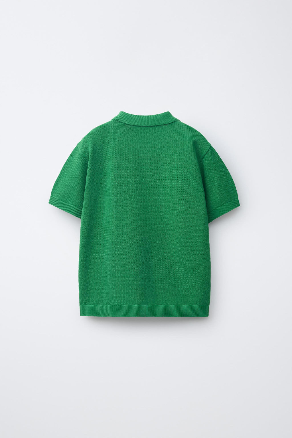 POLO LISO ESTRUCTURA / Verde - Zara фото 2
