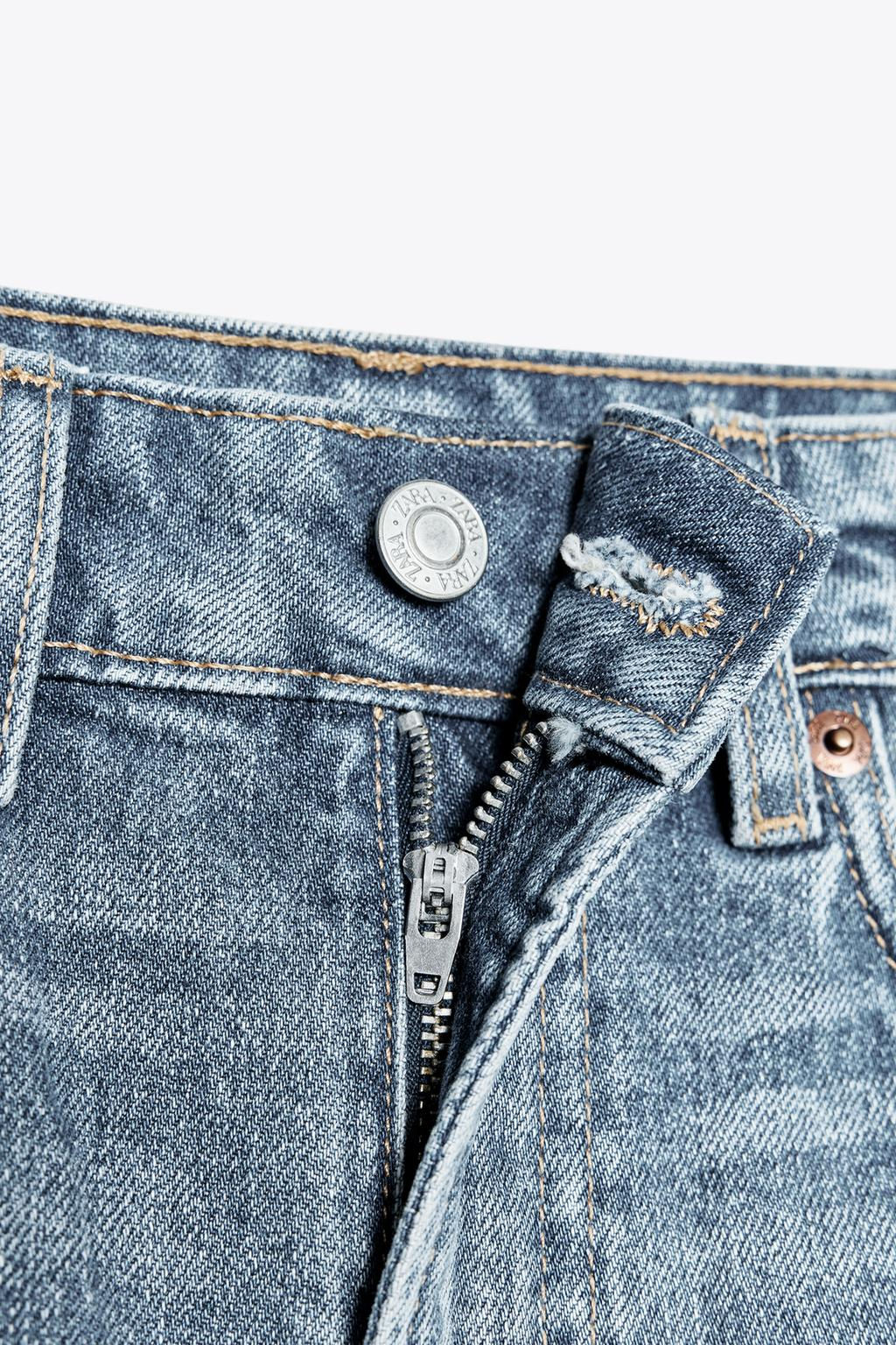 HIGH-WAIST MOM FIT TRF BERMUDA SHORTS - Zara фото 8