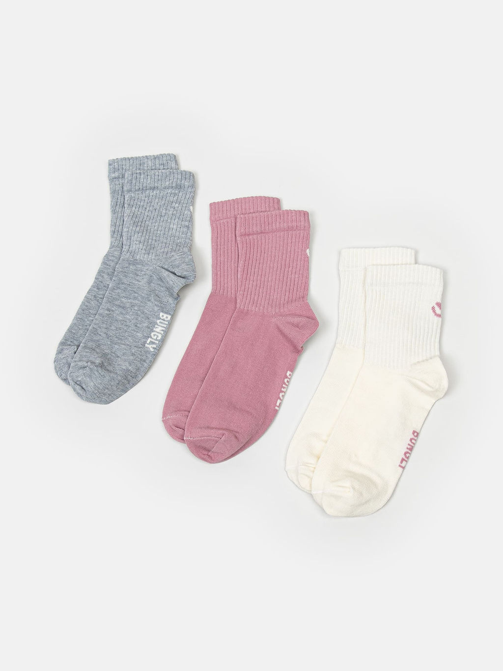 Комплект носков Пудра/Нюд/Пепел - Bungly фото 3