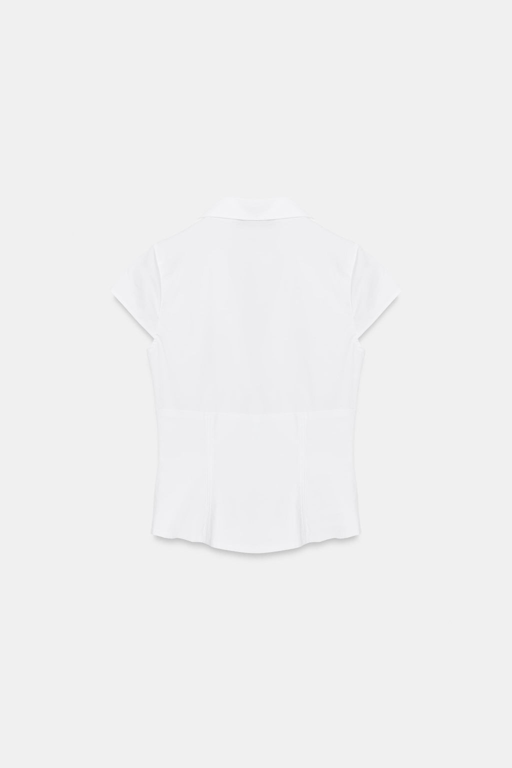 TOP POPEL?N CORSETERO LUNARES / Blanco - Zara фото 2