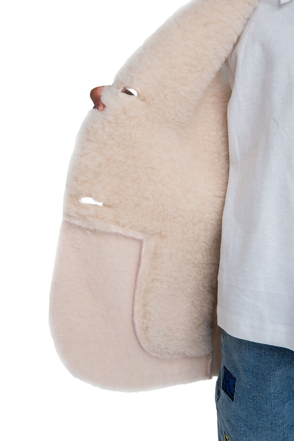 Жилет детский меховой ПЛЮША карамель