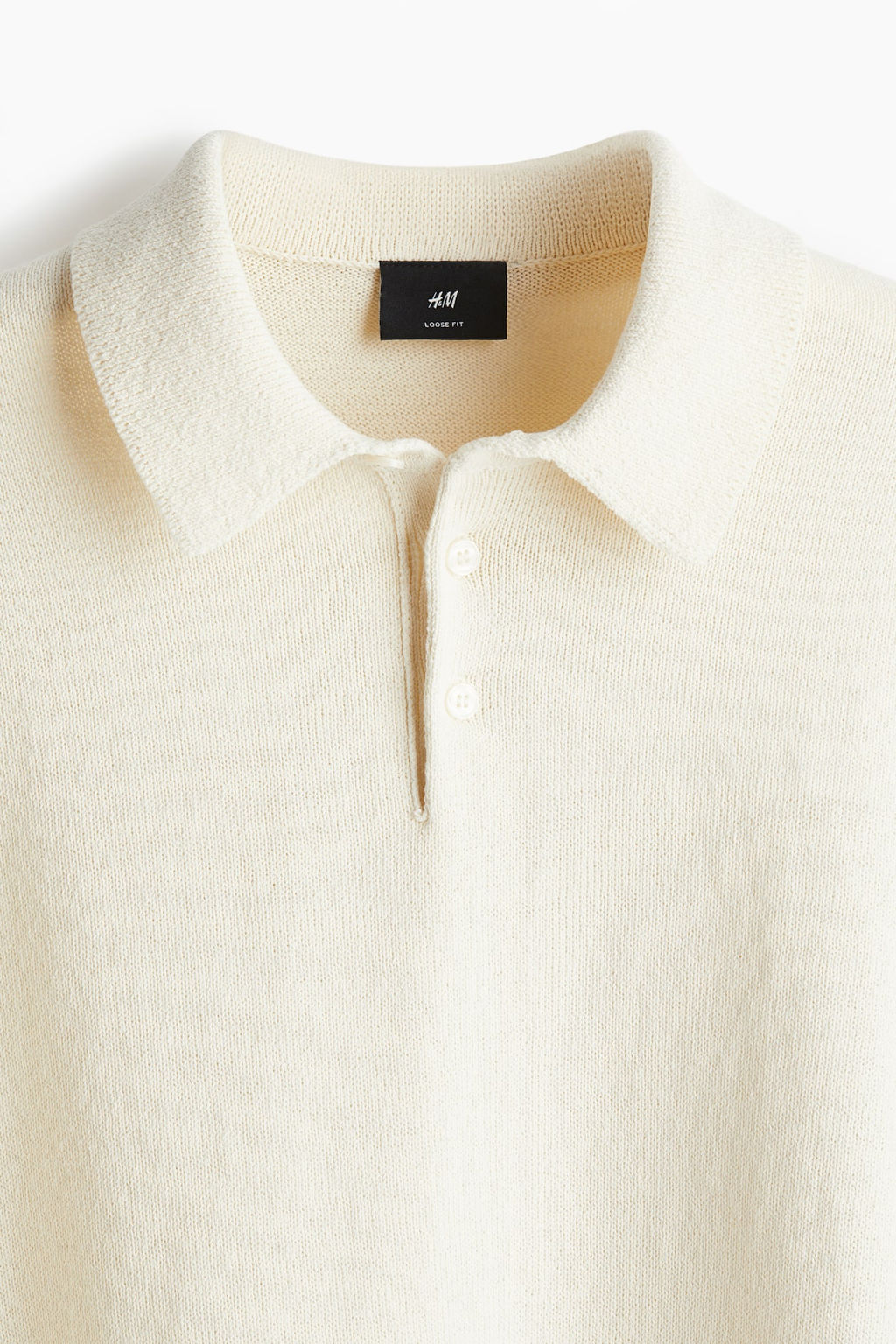 Polo de punto fino Loose Fit - H&m фото 6