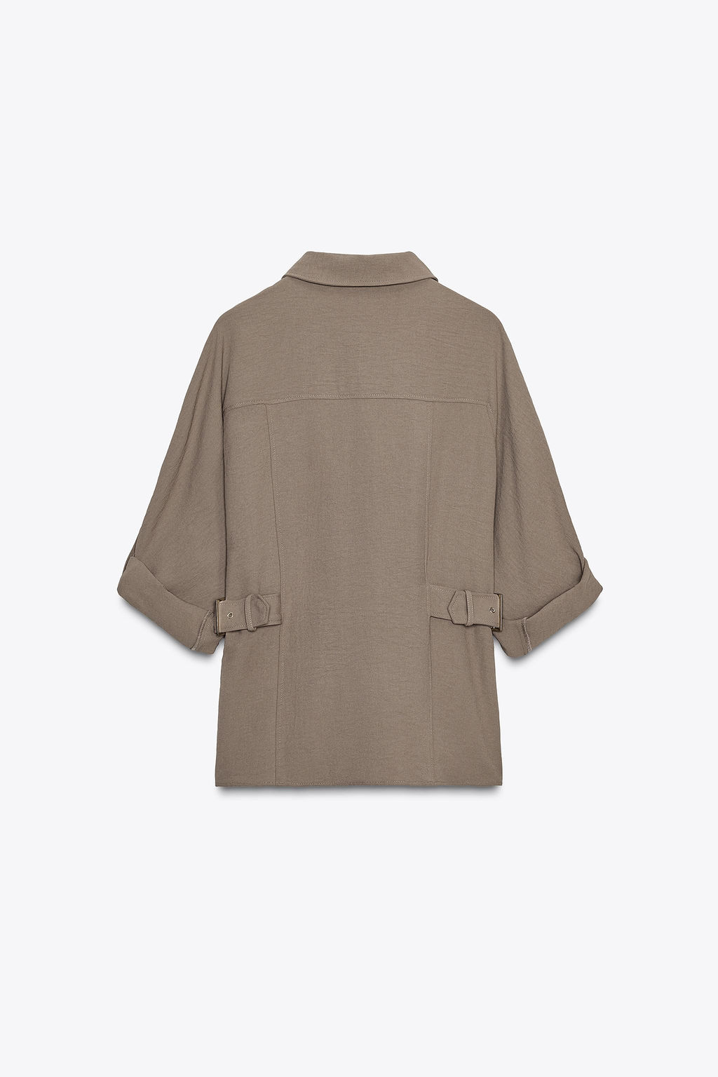 SAFARI SHIRT WITH SIDE BUCKLES - Zara фото 17
