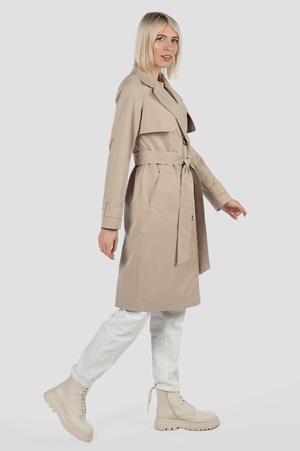 03-3303 Плащ женский (пояс) - El podio фото 3