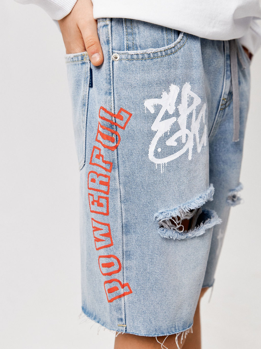 ACOOLA / Шорты джинсовые детские для мальчиков Aigon голубой  фото 6