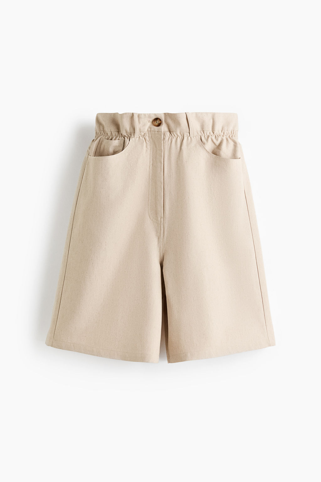 Bermudas en mezcla de lino
