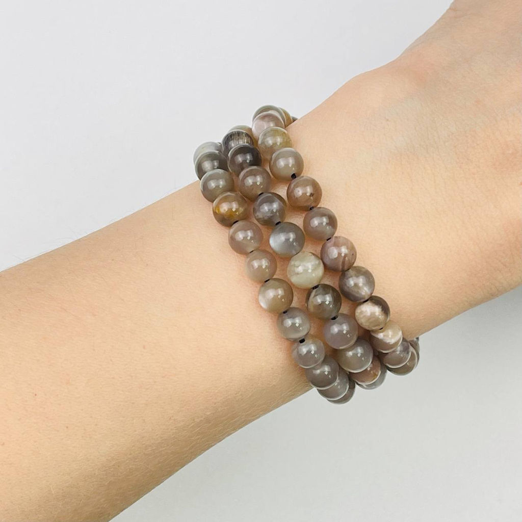 Бусины для украшений из Лунного камня (60 бусин) 39 см