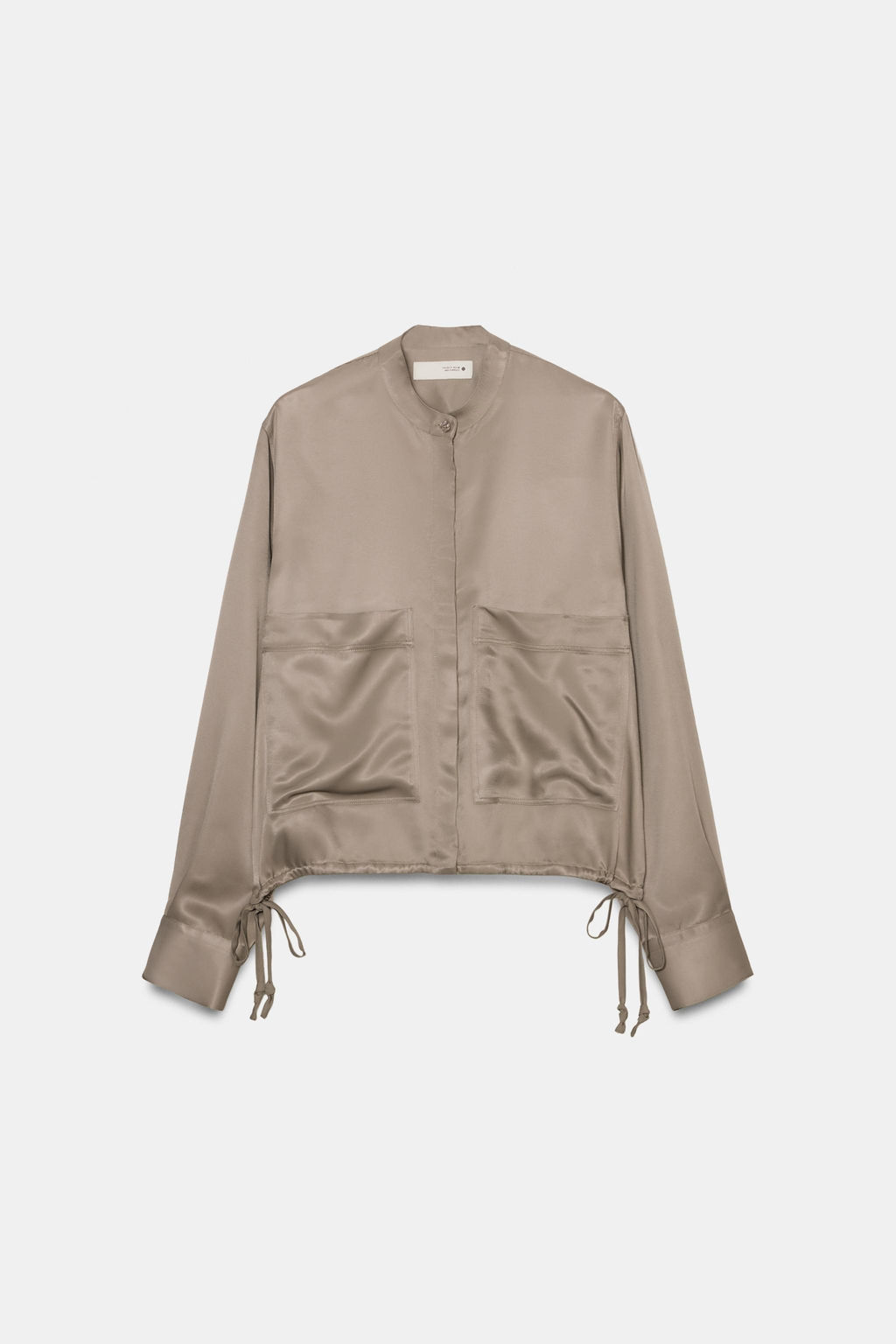 CAMISA SATINADA ZW COLLECTION / Vis?n claro - Zara фото 8