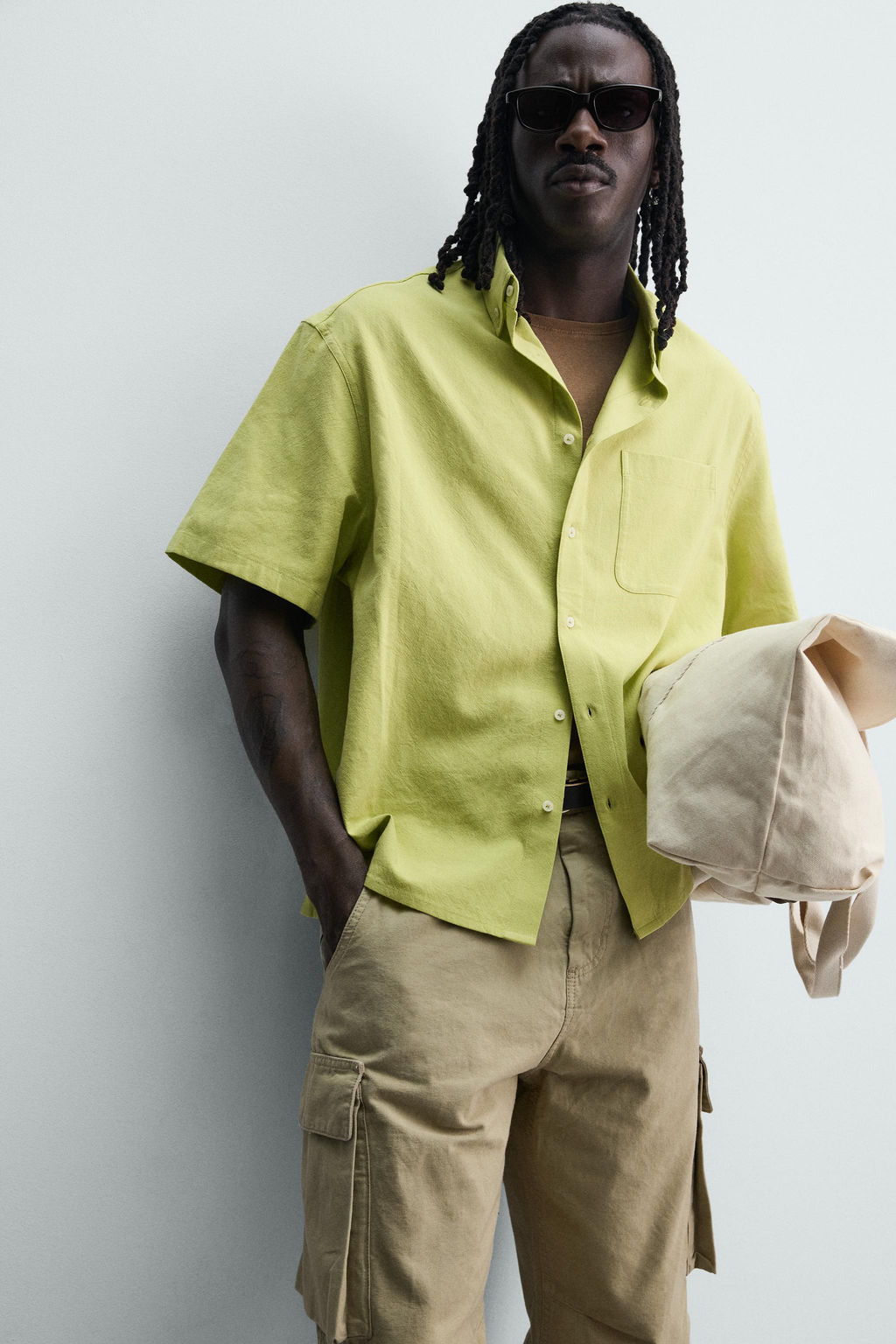 CAMISA RELAXED FIT ALGOD?N - VISCOSA / Lima - Zara фото 5