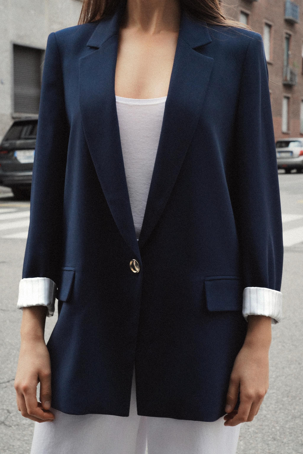 BLAZER PU?O ESTAMPADO / Marino - Zara фото 3