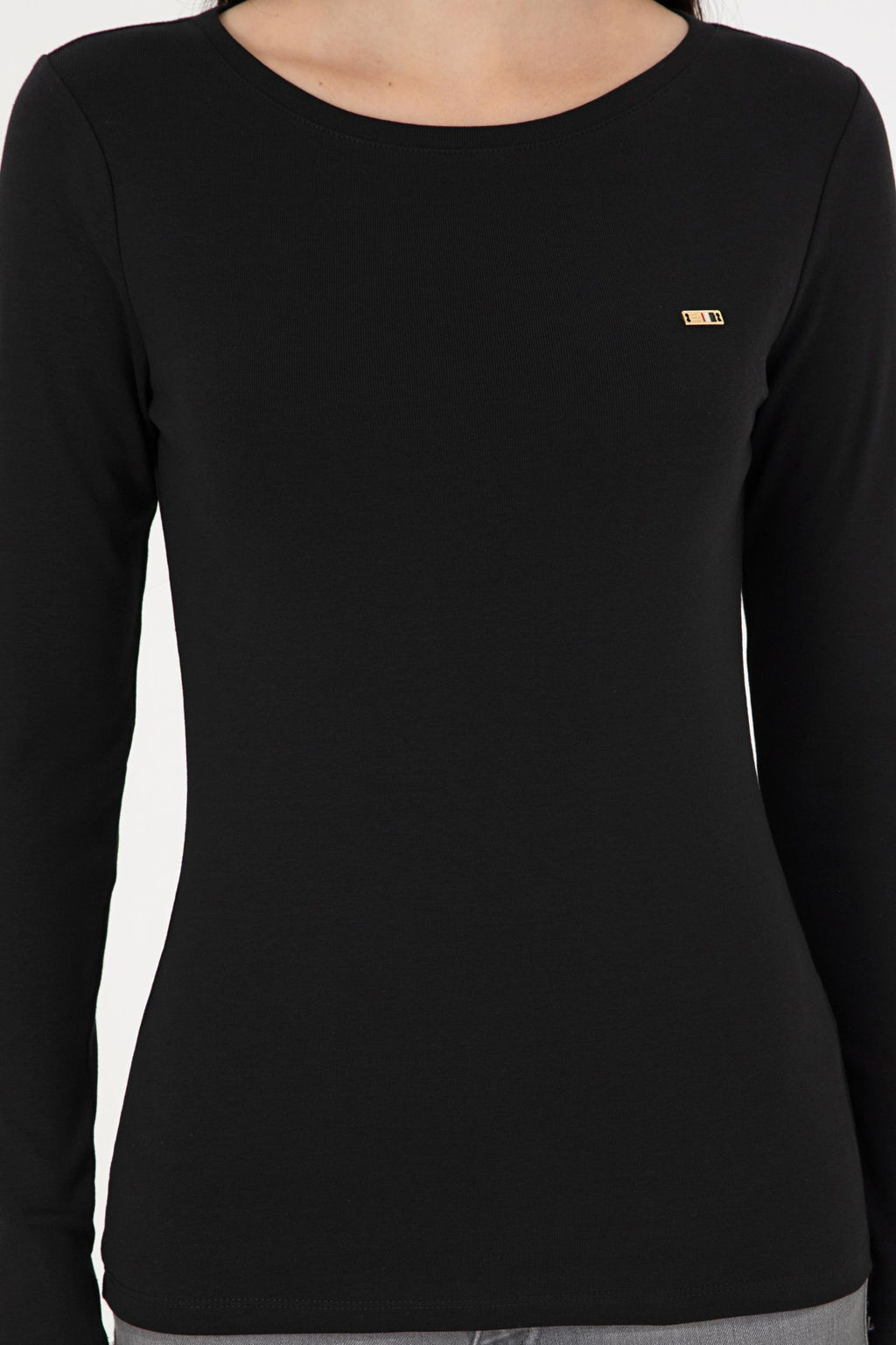 Женский черный свитшот с круглым вырезом Неожиданная скидка в корзине - U.s. polo assn фото 6